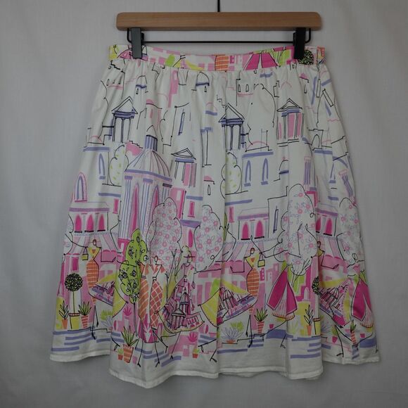 G Essentials Skirt Womens Size 10 City/Fashion Print Preppy Coquette Feminine - Picture 12 of 12